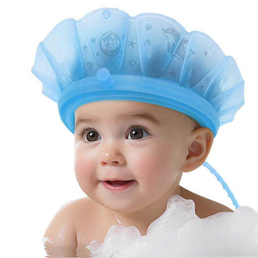 Kair 洗头帽 轻柔版/便捷版婴儿洗头神器气垫式挡水帽儿童洗澡防水护耳 6M+ 商品图4