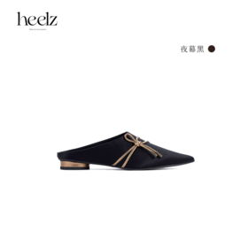 heelz设计师手工鞋履 ｜中国结缎面穆勒鞋2cm