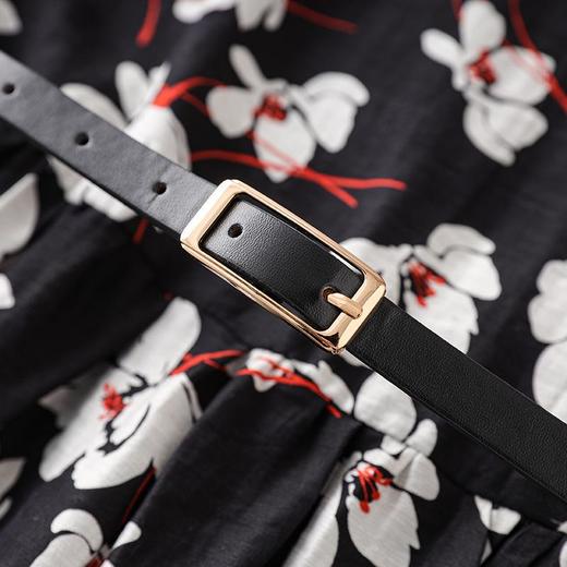 「高货wl」全新升级【铂金会员293/天猫389/差价96】(04739)洛诗琳气质印花天丝麻连衣裙2025夏季新款优雅收腰裙子女wl04739 商品图3