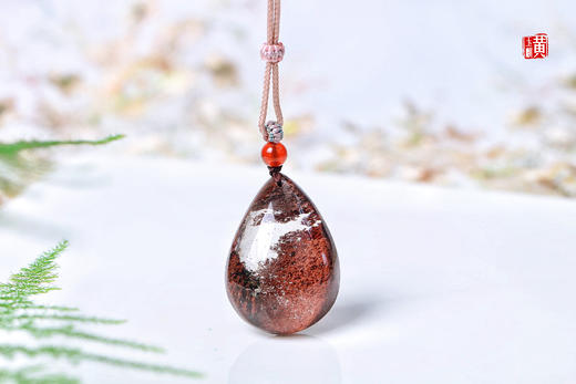 【朱颜灵纱】红幽灵水晶吊坠 配精美挂绳 商品图6