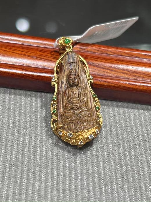 中国沉香文化博物馆 野生奇楠顶级挂件 孤品配博物馆证书 商品图2