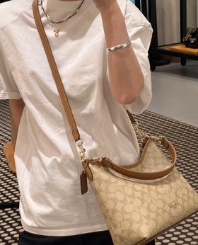 原单品质北京奥莱寇驰老花单肩斜挎手提包流浪包