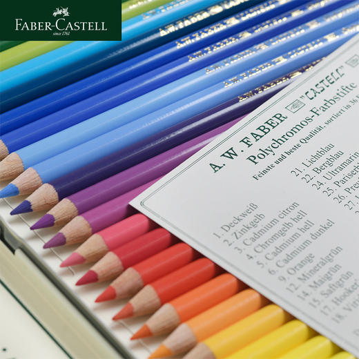 【福利购2025】辉柏嘉 绿系列  “Polychromos” 111周年复刻纪念版 油性彩色铅笔 商品图3