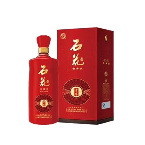 石花老窖三星 浓香型白酒 42度500ml单瓶装 商品图0
