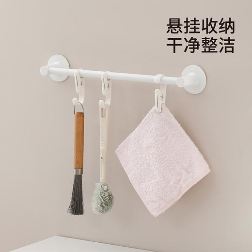 FaSoLa多功能挂钩夹厨房浴室厨房悬挂收纳神器家用帽子夹袜夹裤夹 商品图1