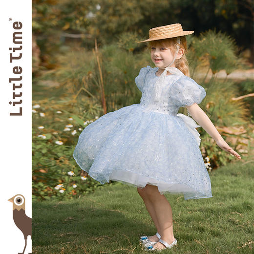 littletime女童公主鞋2025春新款儿童洋气时尚水晶鞋礼服软底单鞋 商品图2