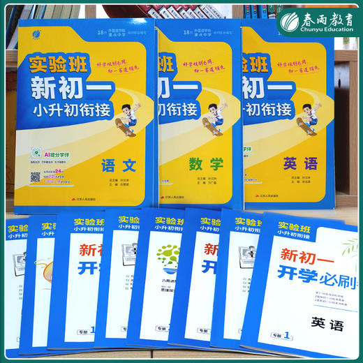 【2025升学用】3本套通用装 语文数学英语 实验班小升初衔接 商品图1