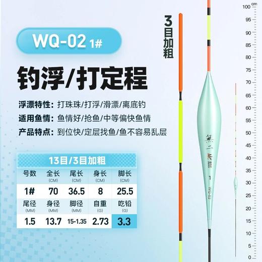佳钓尼无二青鱼漂黑坑珠珠专用浮漂加粗醒目高灵敏打浮行程拖底钓 商品图2