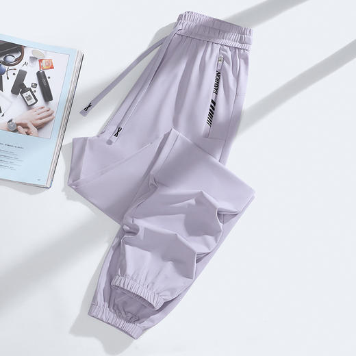 夏季户外冰丝运动裤女轻薄透气宽松休闲百搭瑜伽长裤UPF50+防晒裤 商品图5