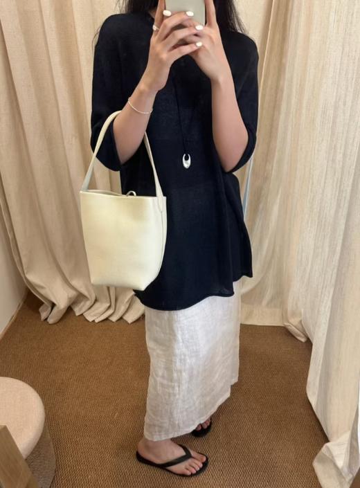 THE ROW Logo徽标系带开合 水桶包单肩手提包（CB） 商品图4