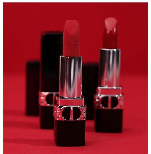 Dior克丽丝汀迪奥烈艳蓝金唇膏999  缎光 商品图1