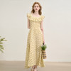 【限时秒杀】西遇碎花吊带连衣裙女夏季新款荷叶边旅游海边度假风裙子H0051120 商品缩略图0