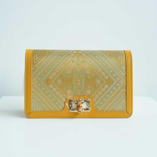 壮锦-蓝色双蝶纹链条包 商品图6