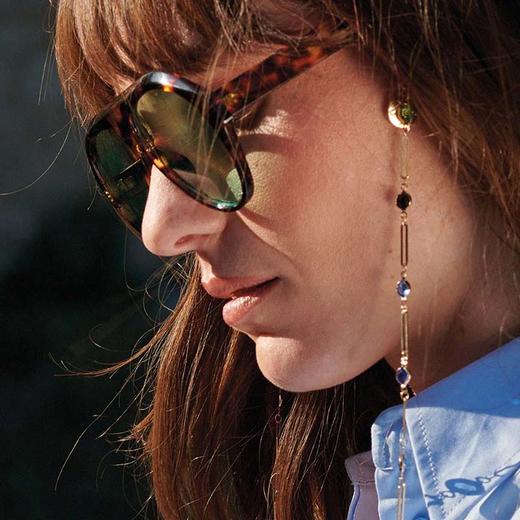 订购6周到｜La Coque Française-Suri-金色 彩色串珠 眼镜链［法国设计师］ 商品图2