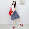 【YW】无忧购日系两穿半身伞裙垂感格子宽松抹胸连衣裙H-1818（截单后3-5天发货) 商品缩略图2