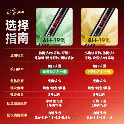 佳钓尼刺客2.0黑坑竿手杆超轻超硬19轻硬黑棍鱼杆鲫鱼鲤竿台钓竿 商品图4