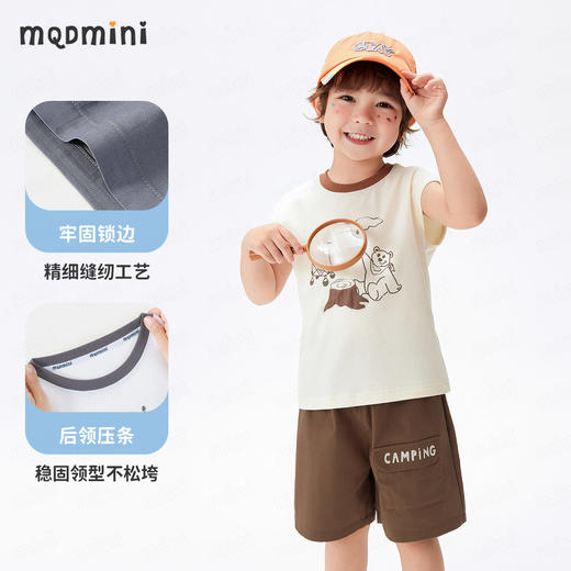 【凉感抑菌套装】【90-140】【MQDmini】男童背心短裤套装 商品图6