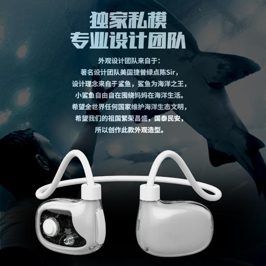 亰维渡ProMax鲨鱼骨传导蓝牙耳机 商品图2