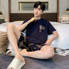 夏季莫代尔卡通睡衣男士圆领短袖短裤薄款休闲外穿男生家居服套装 商品缩略图2