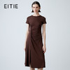 先下架-EITIE爱特爱夏季新款气质通勤高级压褶显瘦修身连衣裙7807547 商品缩略图0