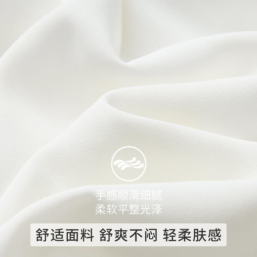 罗蒙夏季七分袖衬衫女士休闲百搭时尚V领前胸口袋设计感短袖衬衣女上衣 商品图5