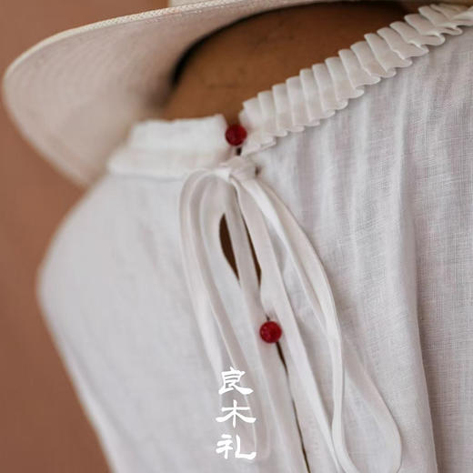 【现货】良木礼亚麻连衣裙（披肩）（66735） 商品图5