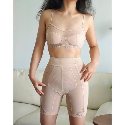 身材管理神器！ 彩纱绣花塑身裤 重工刺绣雕花工艺 舒适无痕 轻塑舒适 紧而不勒 商品图6