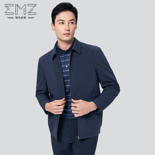 EMZ鄂尔多斯 男士夹克早春新款翻领男装商务绅士外套 9A7601509 商品图1