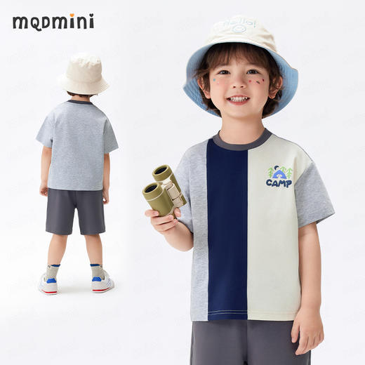 【两件套】【90-140】【MQDmini】男童夏季冰感短袖短裤套装 商品图5