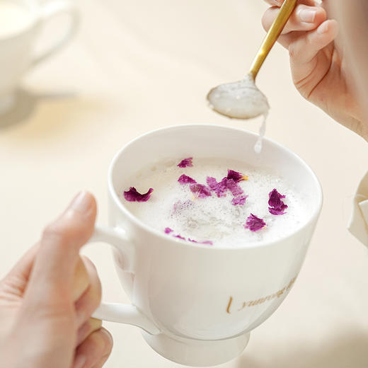 【昀蓉·定制周边】骨瓷早餐杯·骨粉含量≥40%，颜色润，质感满满，500ml大容量，日常饮水泡麦片都好用 商品图1