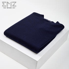 EMZ鄂尔多斯【100%山羊绒】羊绒衫冬季新品保暖圆领打底男士毛衣 8839874013