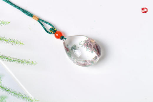 【烬影】绿幽灵水晶吊坠 配精美挂绳 商品图6