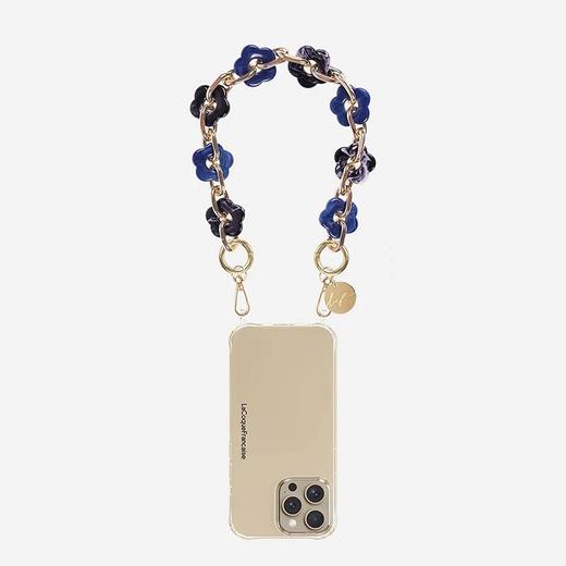 订购6周到｜La Coque Française-Cassy-蓝色 花朵 短款 手机链［法国设计师］ 商品图0