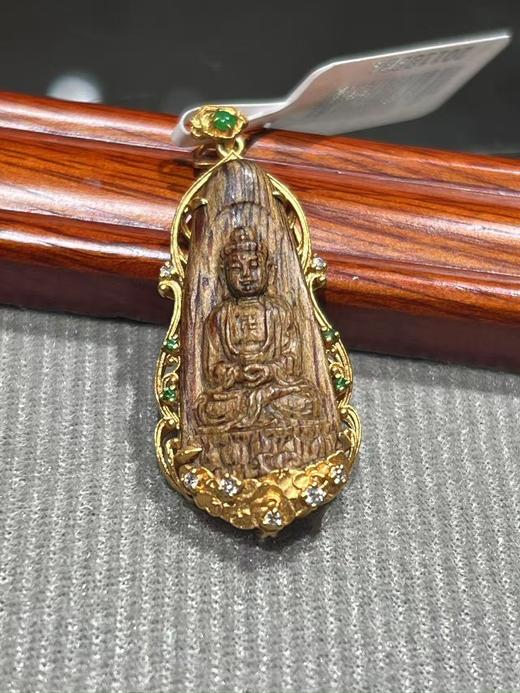 中国沉香文化博物馆 野生奇楠顶级挂件 孤品配博物馆证书 商品图0