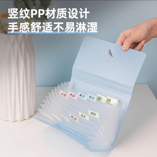 得力5561风琴包A6-13格迷你多功能票据收纳包 商品图1