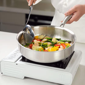 【昀蓉·定制周边】316L不锈钢煎锅/炒锅，医用级用材，安全放心耐腐蚀，
高抗菌率