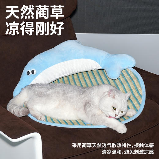 zeze湾湾海豚蔺草宠物垫-B（包邮） 商品图1