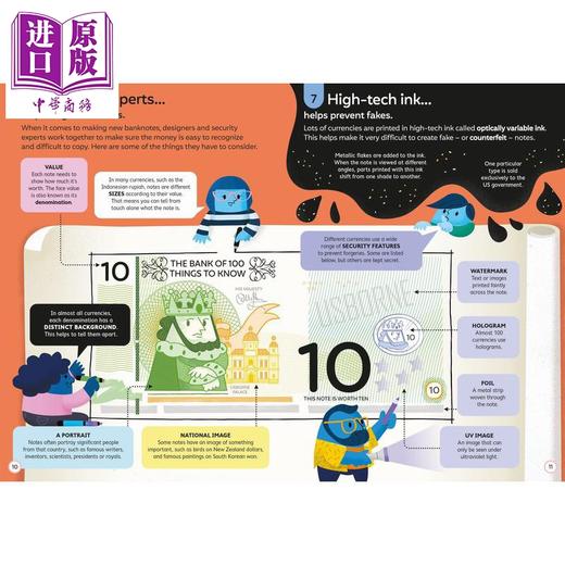 【中商原版】100个钱的发现 100 Things to Know About Money 英文原版 儿童科普读物 生活常识知识绘本 进口童书 精装 商品图1