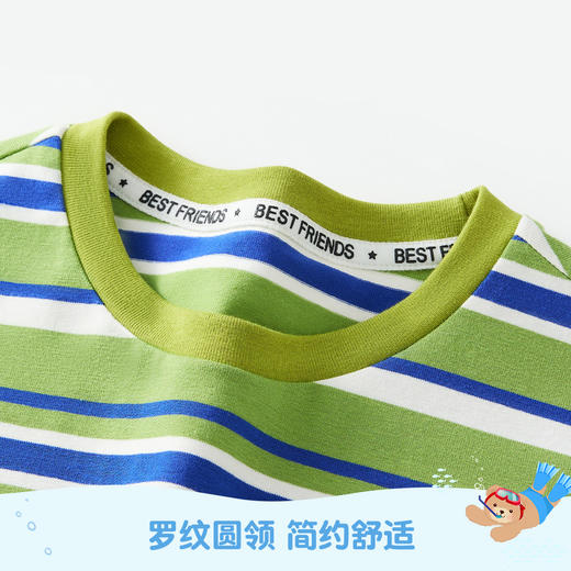 【90-140】【泰迪】男童夏款条纹短袖T恤 商品图3