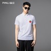 PINLI品立2025夏季新款男士修身翻领贴布绣短袖POLO衫上衣体恤潮BG252112093 商品缩略图2