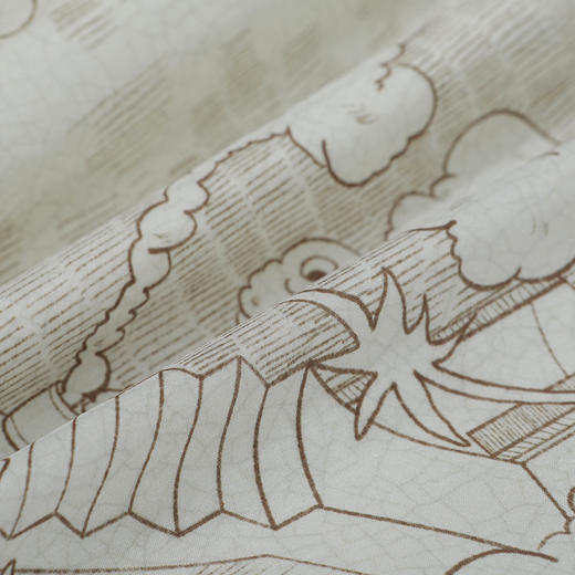 谜底连衣裙无袖女2025夏新品复古风度假真丝宽松A型长裙252GL0675 商品图3