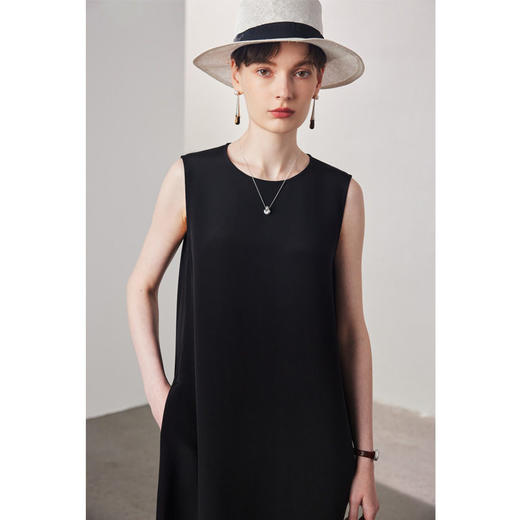 【30姆米重磅】桑蚕丝连衣裙女2025春夏新款无袖宽松100%真丝长裙 商品图3