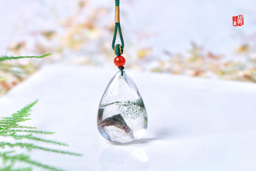 【森澜】绿幽灵水晶吊坠 配精美挂绳 商品图6