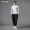 PINLI品立2025夏季夏季新款修身翻领兔子贴布绣短袖POLO衫男体恤BG252112095 商品缩略图2