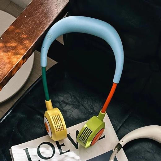 wfan 瑜伽款撞色无叶挂脖风扇 商品图0