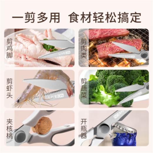 【快递包邮】力王银尚多功能厨房剪刀 商品图2