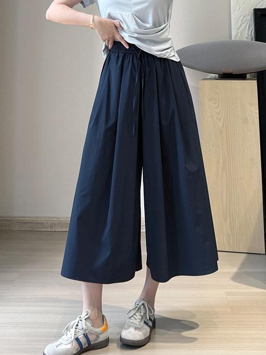 山本轻防晒砂纸裙裤速干阔腿裤不贴腿凉感8分裤A型伞裤 商品图6