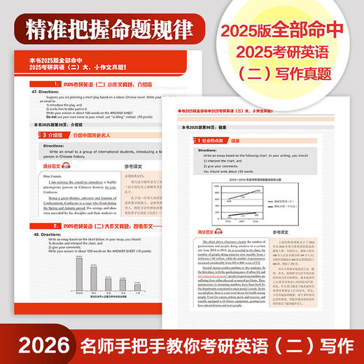 2026名师手把手教你考研英语(二)写作(苹果英语考研红皮书) 商品图3