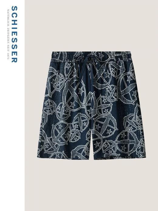 【150周年纪念款满印纯棉】SCHIESSER德国舒雅中性款150周年纯棉休闲外穿满印天枰logo中裤3Z/25851P 商品图11