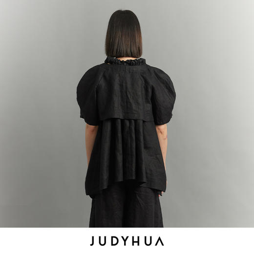 JUDYHUA 绵延系列亚麻短开衫 商品图2
